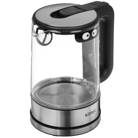 Электрический чайник Kitfort КТ-6128 серебристо-черный