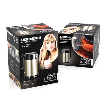 Электрический чайник Redmond RK-M1582 шампань (золотистый)