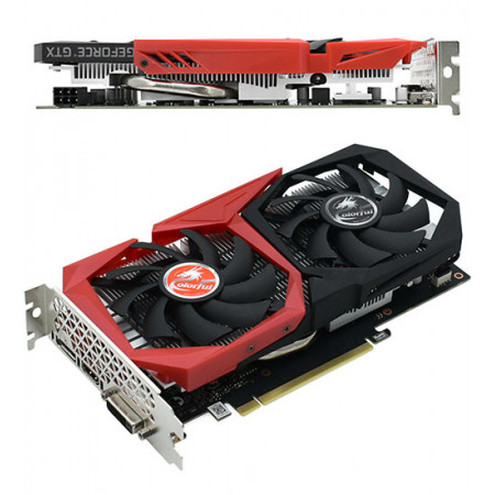 Видеокарта Colorful GeForce GTX 1650 EX 4GD6-V черный-красный