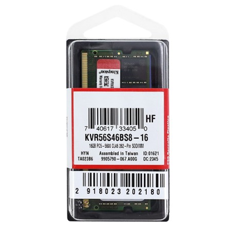 Оперативная память Kingston ValueRAM (KVR56S46BS8-16) 16 ГБ зеленый