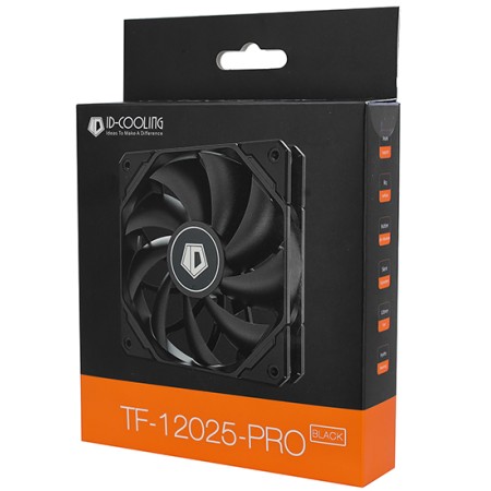 Вентилятор ID-COOLING TF Series (TF-12025-PRO-BLACK) черный