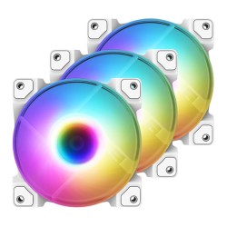 Комплект вентиляторов ID-COOLING RGB Series (DF-12025-ARGB-TRIO-SNOW) 3 шт белый