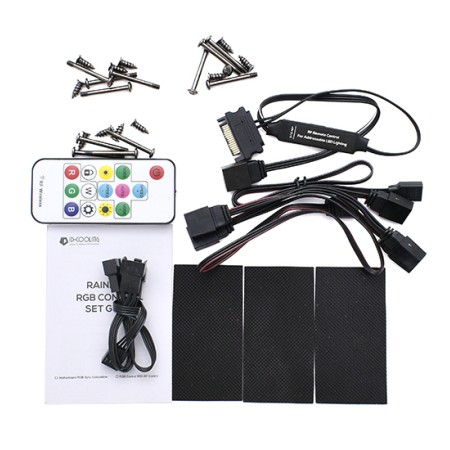 Комплект вентиляторов ID-COOLING RGB Series (DF-12025-ARGB-TRIO-SNOW) 3 шт белый