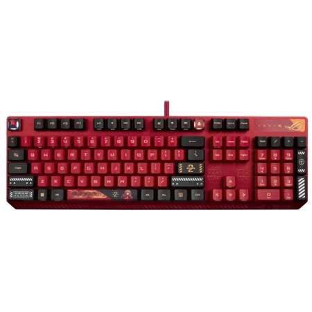 Клавиатура проводная Asus XA13 ROG STRIX SCOPE RX/EVA02/RD (90MP03I0-BKRA00) красный