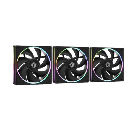 Комплект вентиляторов ID-COOLING ARGB Series (AF-127-ARGB-K TRIO) 3 шт черный