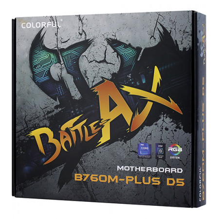 Материнская плата Colorful BATTLE-AX B760M-PLUS D5 V20 черный
