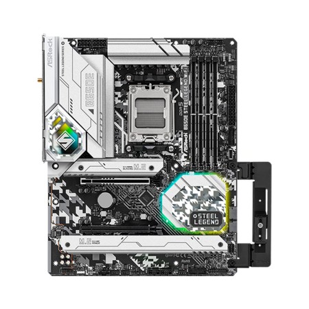 Материнская плата ASRock B650E STEEL LEGEND WIFI белый
