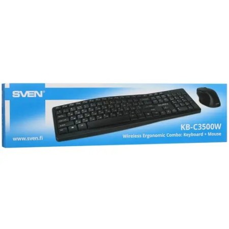 Клавиатура + мышь беспроводная Sven KB-C3500W (SV-021108) черный