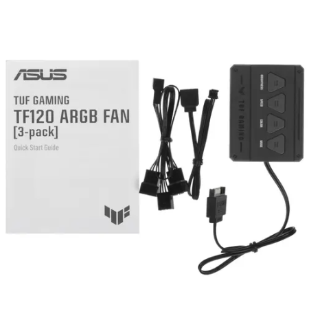Комплект вентиляторов ASUS TUF GAMING TF120 ARGB 3IN1 (90DA0030-B09030) черный