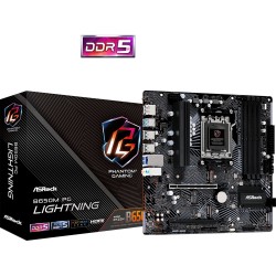Материнская плата ASRock B650M PG Lightning (90-MXBMV0-A0UAYZ) черный