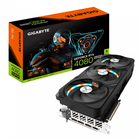 Видеокарта Gigabyte GeForce RTX 4080 SUPER GAMING OC 16G (GV-N408SGAMING OC-16GD) черный