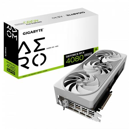 Видеокарта Gigabyte GeForce RTX 4080 SUPER AERO OC 16G (GV-N408SAERO OC-16GD) черный