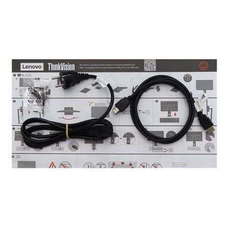 23.8" Монитор Lenovo ThinkVision E24q-30 (63ECGAT2EU) черный