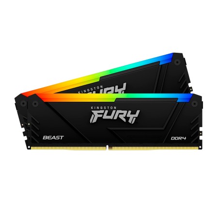 Оперативная память Kingston Fury Beast RGB (KF432C16BB2AK2/32) 32 ГБ черный
