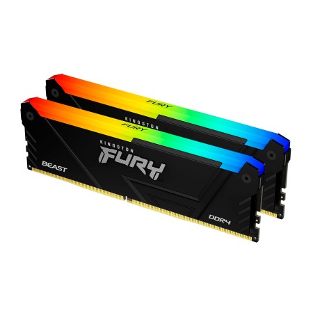 Оперативная память Kingston Fury Beast RGB (KF432C16BB2AK2/32) 32 ГБ черный