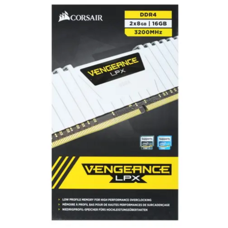 Оперативная память Corsair Vengeance LPX (CMK16GX4M2B3200C16W) 16 ГБ белый
