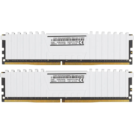 Оперативная память Corsair Vengeance LPX (CMK16GX4M2A2666C16W) 16 ГБ белый