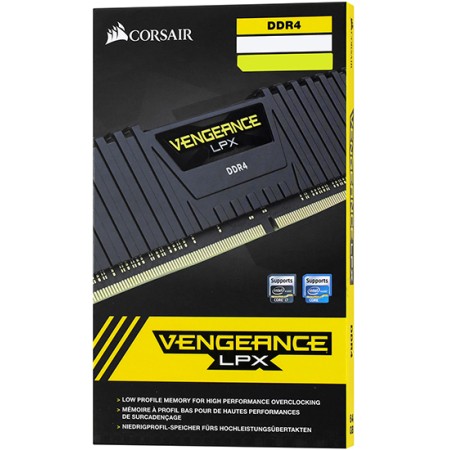 Оперативная память Corsair Vengeance LPX (CMK16GX4M2B3200C16) 16 ГБ черный