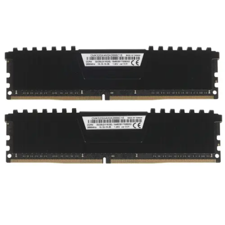 Оперативная память Corsair Vengeance LPX (CMK32GX4M2A2666C16) 32 ГБ черный