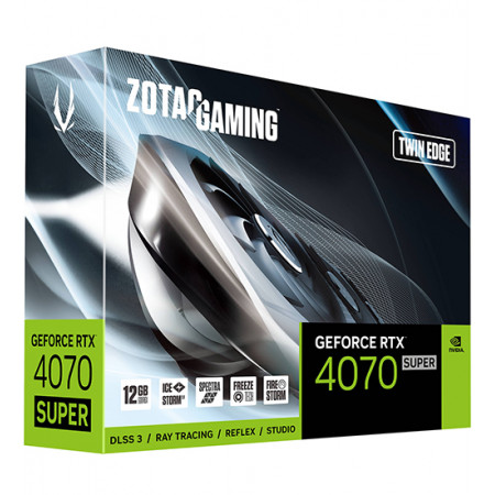 Видеокарта ZOTAC GAMING RTX 4070 SUPER TWIN EDGE (ZT-D40720E-10M) черный