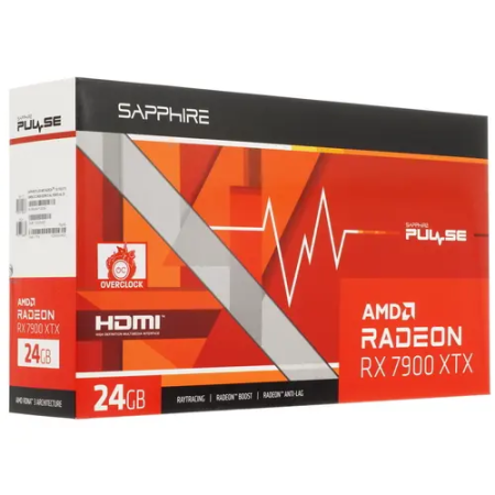 Видеокарта Sapphire AMD Radeon RX 7900 XTX PULSE OC (11322-02-20G) черный