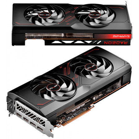 Видеокарта Sapphire AMD Radeon RX 7800 XT PULSE (11330-02-20G) черный