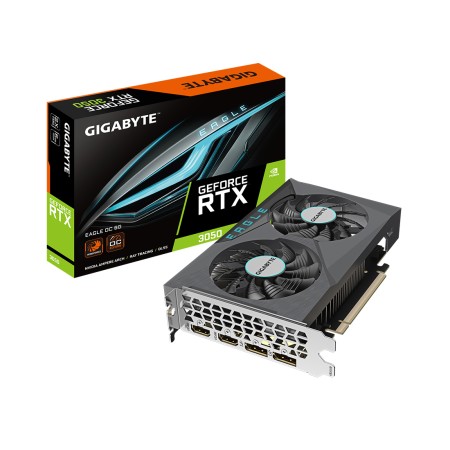 Видеокарта Gigabyte RTX 3050 EAGLE OC (GV-N3050EAGLE OC-6GD) 6 Гб черный