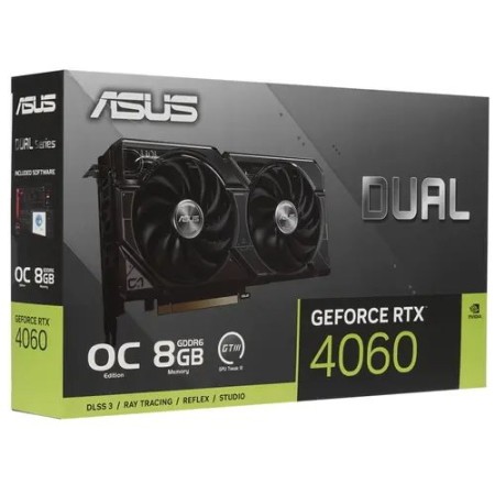 Видеокарта Asus DUAL RTX 4060 OC (DUAL-RTX4060-O8G) 8 Гб черный