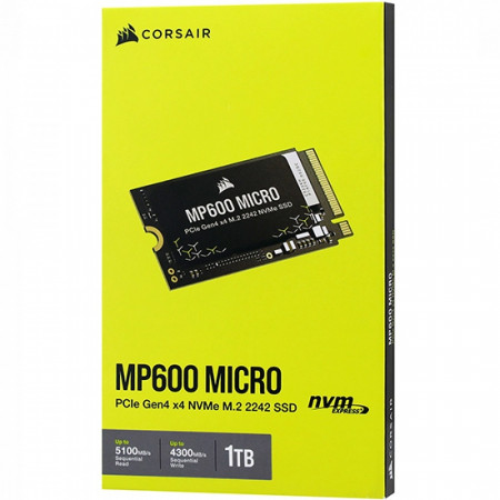 1 ТБ SSD диск Corsair MP600 Micro (CSSD-F1000GBMP600MCR) черный