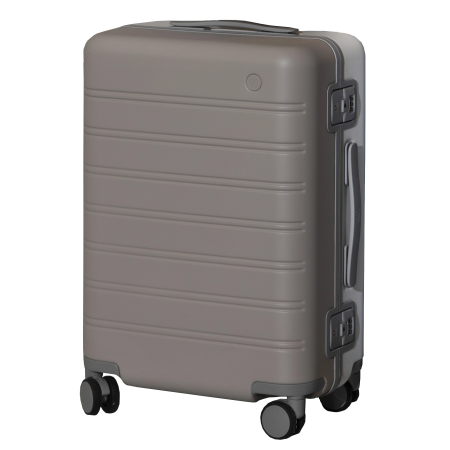 Чемодан NINETYGO Rhine Luggage 26" (6941413222099) бело-коричневый мокко