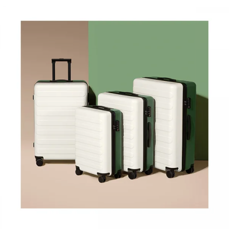 Чемодан NINETYGO Rhine Luggage 28" (6941413222150) бело-зеленый