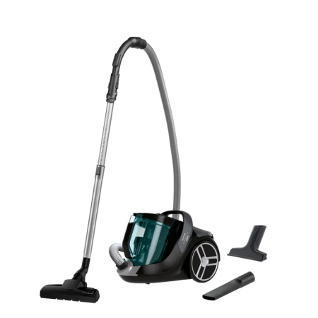 Пылесос Tefal Silence Force TW7222EA черно-зеленый