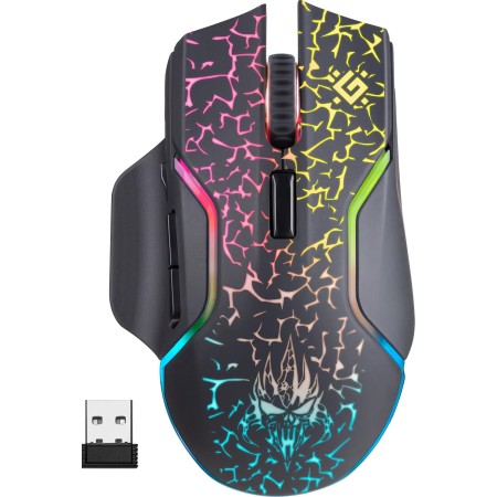 Мышь беспроводная Defender Oneshot GM-067 (52067) черный