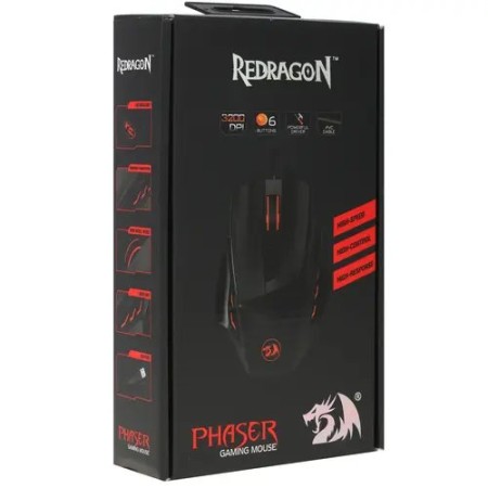 Мышь проводная Redragon Phaser (75169) черный