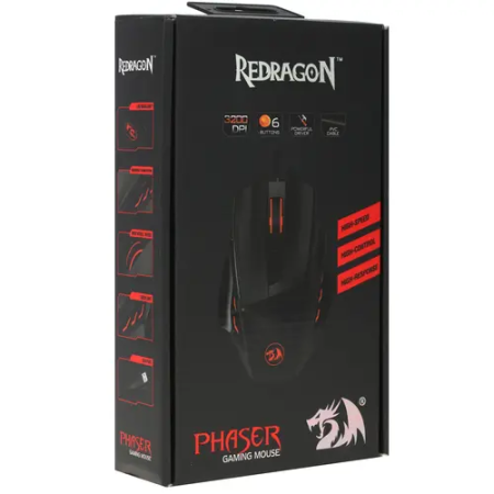 Мышь проводная Redragon Phaser (75169) черный