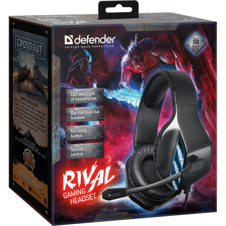 Наушники Defender Rival (64565) черный
