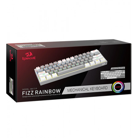Клавиатура проводная Redragon Fizz (70675) серо-белая