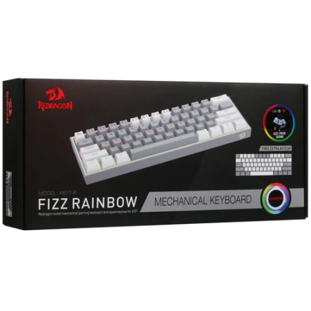 Клавиатура проводная Redragon Fizz (70675) серо-белая