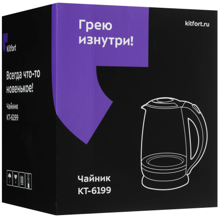 Электрический чайник Kitfort КТ-6199 черный