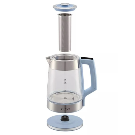 Электрический чайник Kitfort КТ-6617 голубой