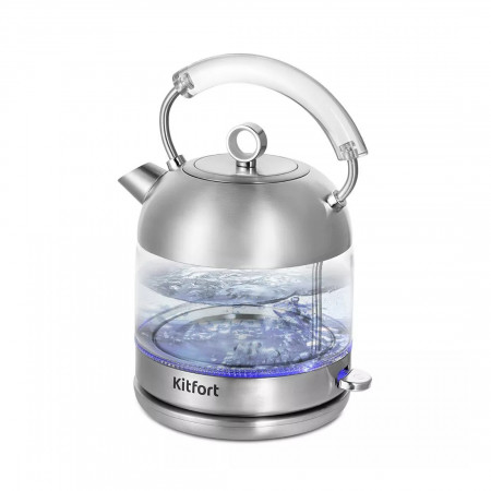 Электрический чайник Kitfort КТ-6630 серебристый