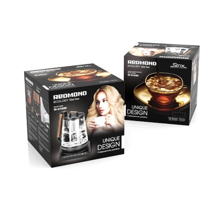 Электрический чайник Redmond RK-G1308D черный