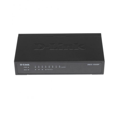 Коммутатор D-Link DES-1008P (DES-1008P/C1A) черный