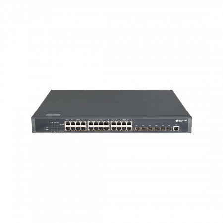 Коммутатор BDCOM S3900-24T6X черный