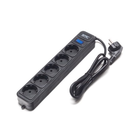 Сетевой фильтр SVC ZC5S-18M черный 1.8 м