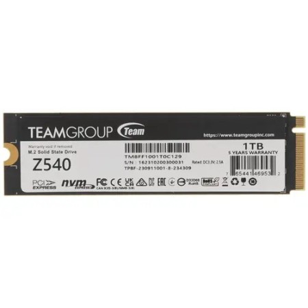 1 ТБ SSD диск Team Group CARDEA Z540 (TM8FF1001T0C129) черный