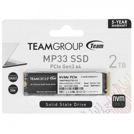 2 ТБ SSD диск Team Group MP33 (TM8FP6002T0C101) черный