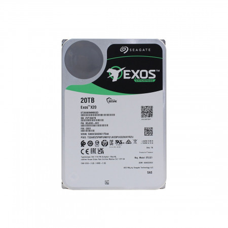 20ТБ Жесткий диск Seagate Exos X20 (ST20000NM002D) серый