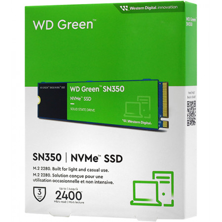 500 ГБ SSD диск Western Digital Green SN350 (WDS500G2G0C) черный