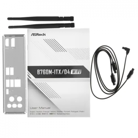 Материнская плата ASRock B760M-ITX/D4 WIFI черный